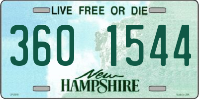 NH license plate 3601544