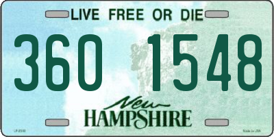 NH license plate 3601548