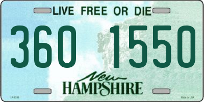 NH license plate 3601550