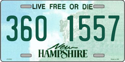 NH license plate 3601557