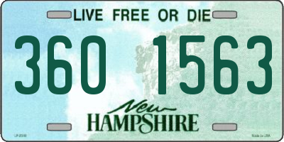 NH license plate 3601563