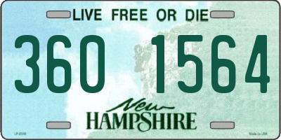 NH license plate 3601564