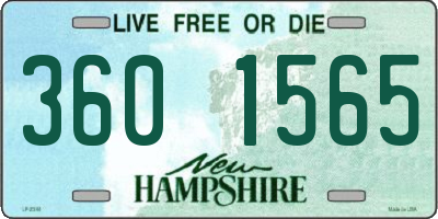 NH license plate 3601565