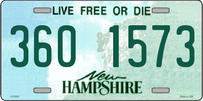 NH license plate 3601573