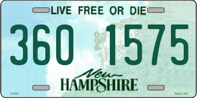 NH license plate 3601575