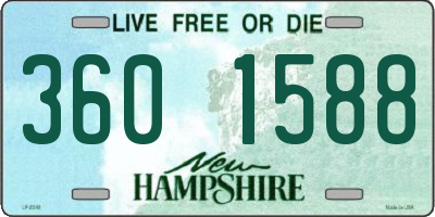 NH license plate 3601588