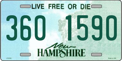 NH license plate 3601590