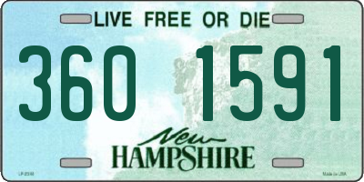 NH license plate 3601591