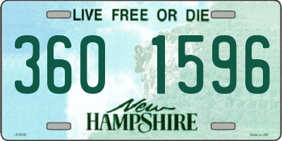NH license plate 3601596