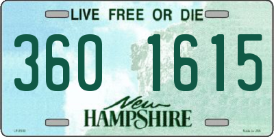 NH license plate 3601615