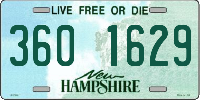 NH license plate 3601629