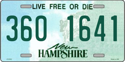 NH license plate 3601641