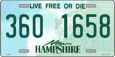 NH license plate 3601658