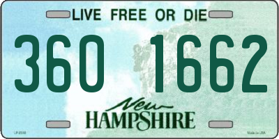 NH license plate 3601662