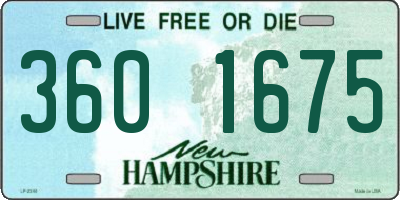 NH license plate 3601675