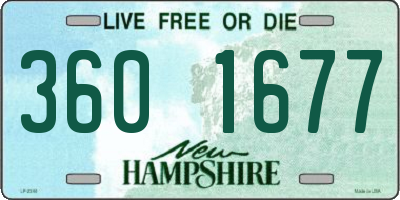 NH license plate 3601677