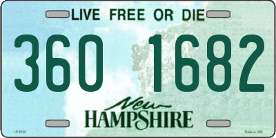 NH license plate 3601682