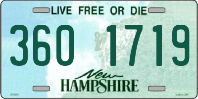 NH license plate 3601719