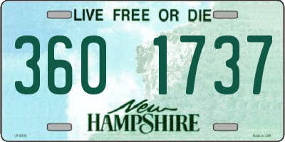 NH license plate 3601737