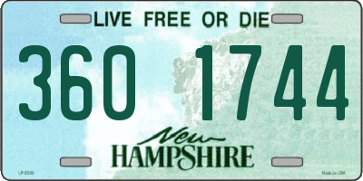 NH license plate 3601744