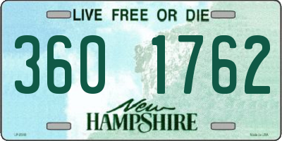 NH license plate 3601762