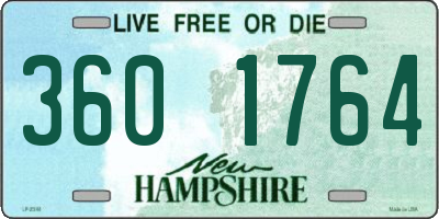 NH license plate 3601764