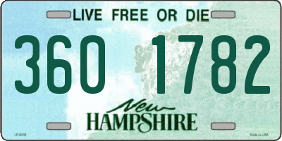 NH license plate 3601782