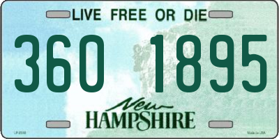 NH license plate 3601895