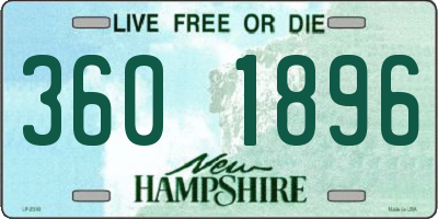 NH license plate 3601896