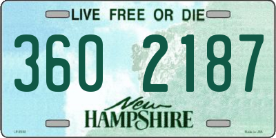 NH license plate 3602187