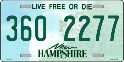 NH license plate 3602277