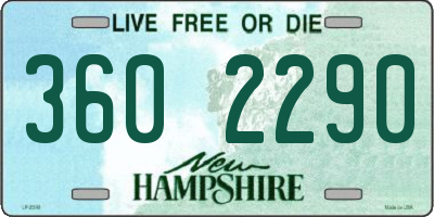 NH license plate 3602290