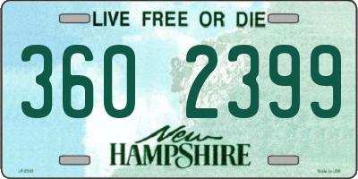 NH license plate 3602399