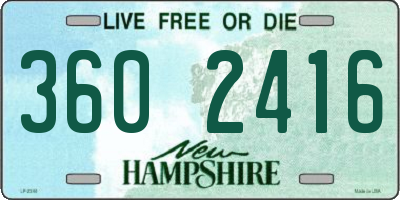 NH license plate 3602416