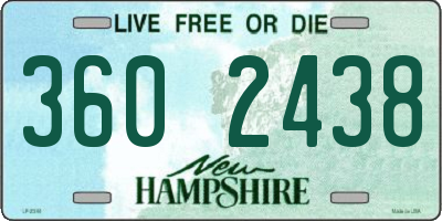 NH license plate 3602438
