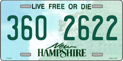 NH license plate 3602622