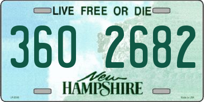 NH license plate 3602682