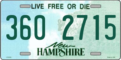 NH license plate 3602715
