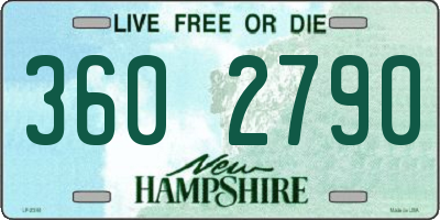 NH license plate 3602790