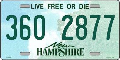 NH license plate 3602877