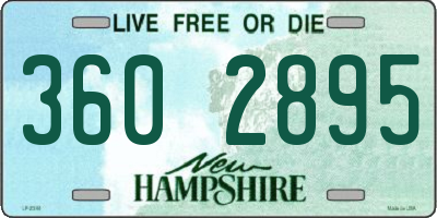 NH license plate 3602895