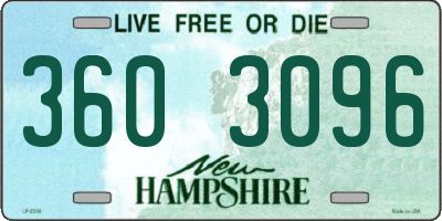 NH license plate 3603096