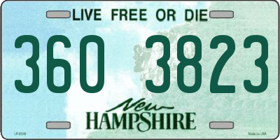NH license plate 3603823