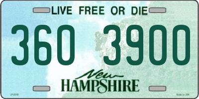 NH license plate 3603900