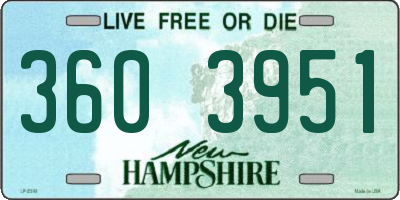 NH license plate 3603951