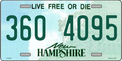 NH license plate 3604095