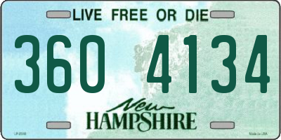 NH license plate 3604134
