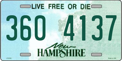 NH license plate 3604137