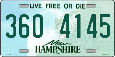 NH license plate 3604145
