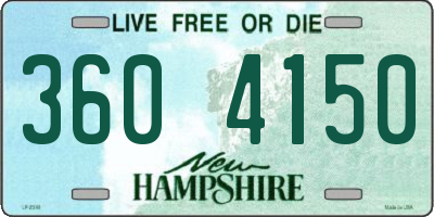 NH license plate 3604150